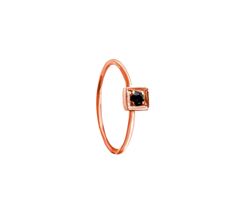 ZILIA Chloee 1 Black Gold 14K Ring
