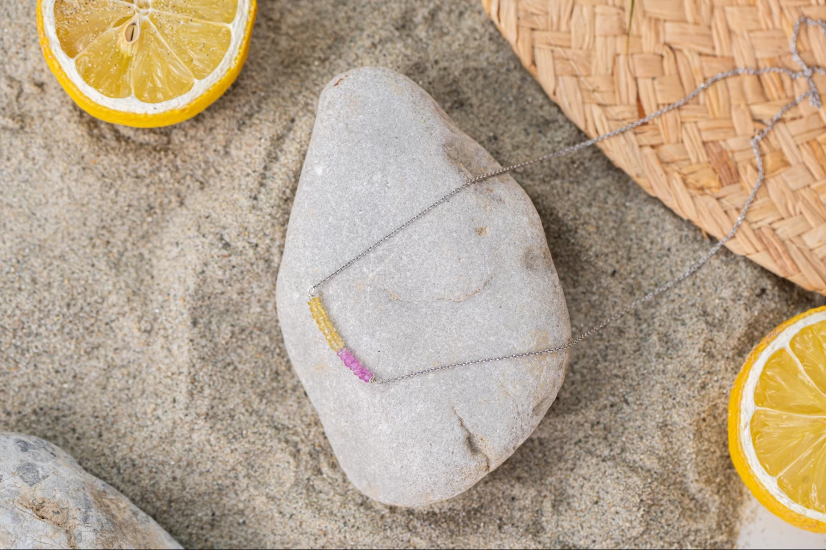 ZILIA Rayfield Sapphire Ruby Gold 14K Necklace