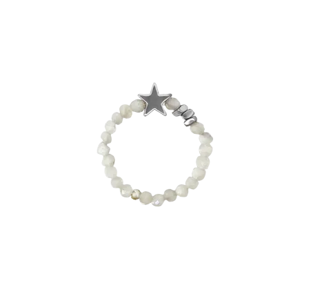 ZILIA Moonstone Star Mineral Ring
