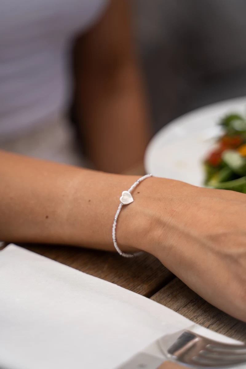 ZILIA Little Pearl With Heart Silver 925 Bracelet