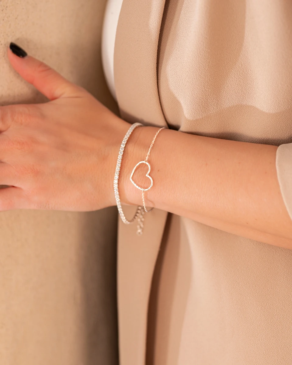 ZILIA Tennis Glow White Silver 925 Bracelet