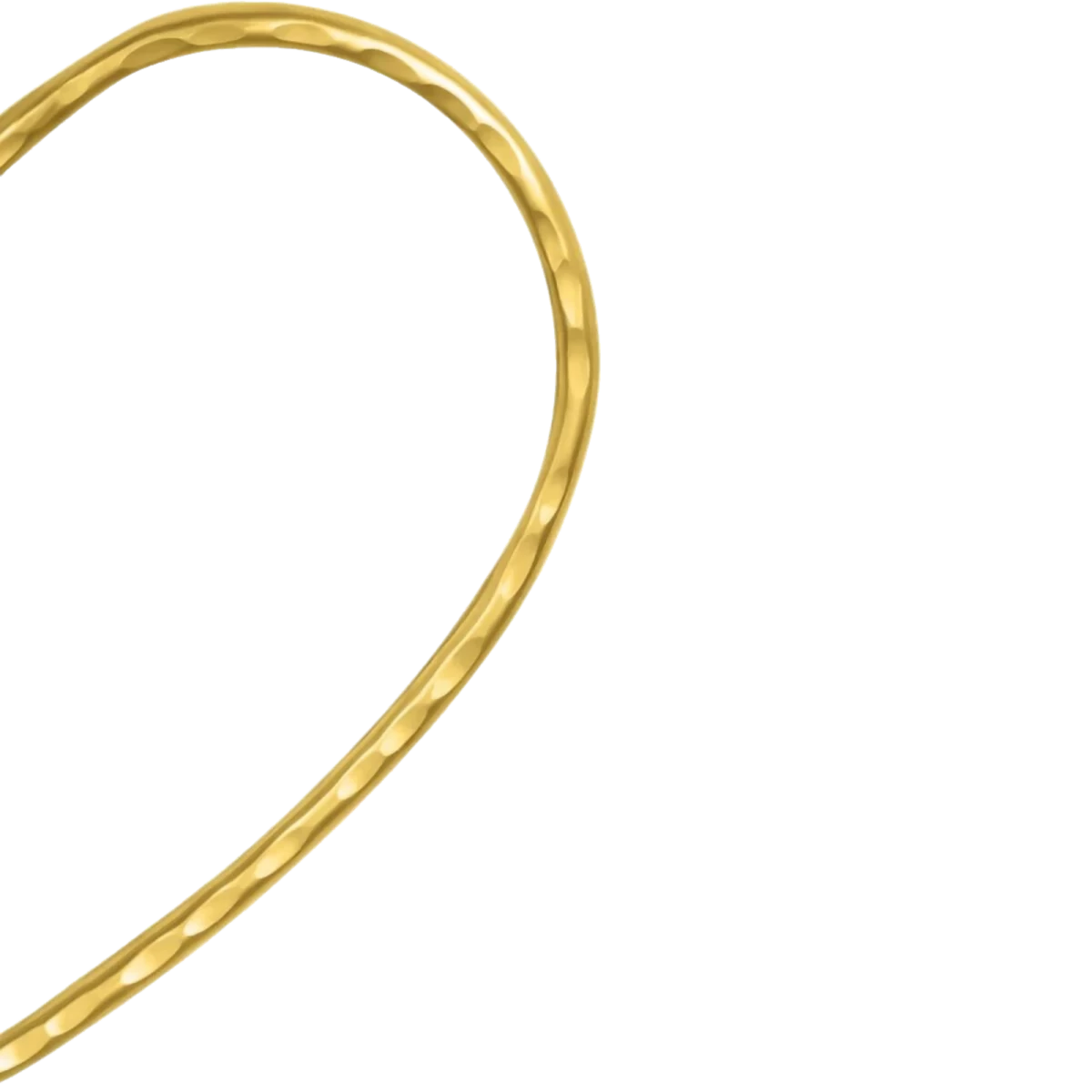 ZILIA Quintessa Big Heart Contour Gold 14K Necklace