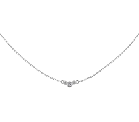 ZILIA Chloee 3 Curve Silver 925 Necklace