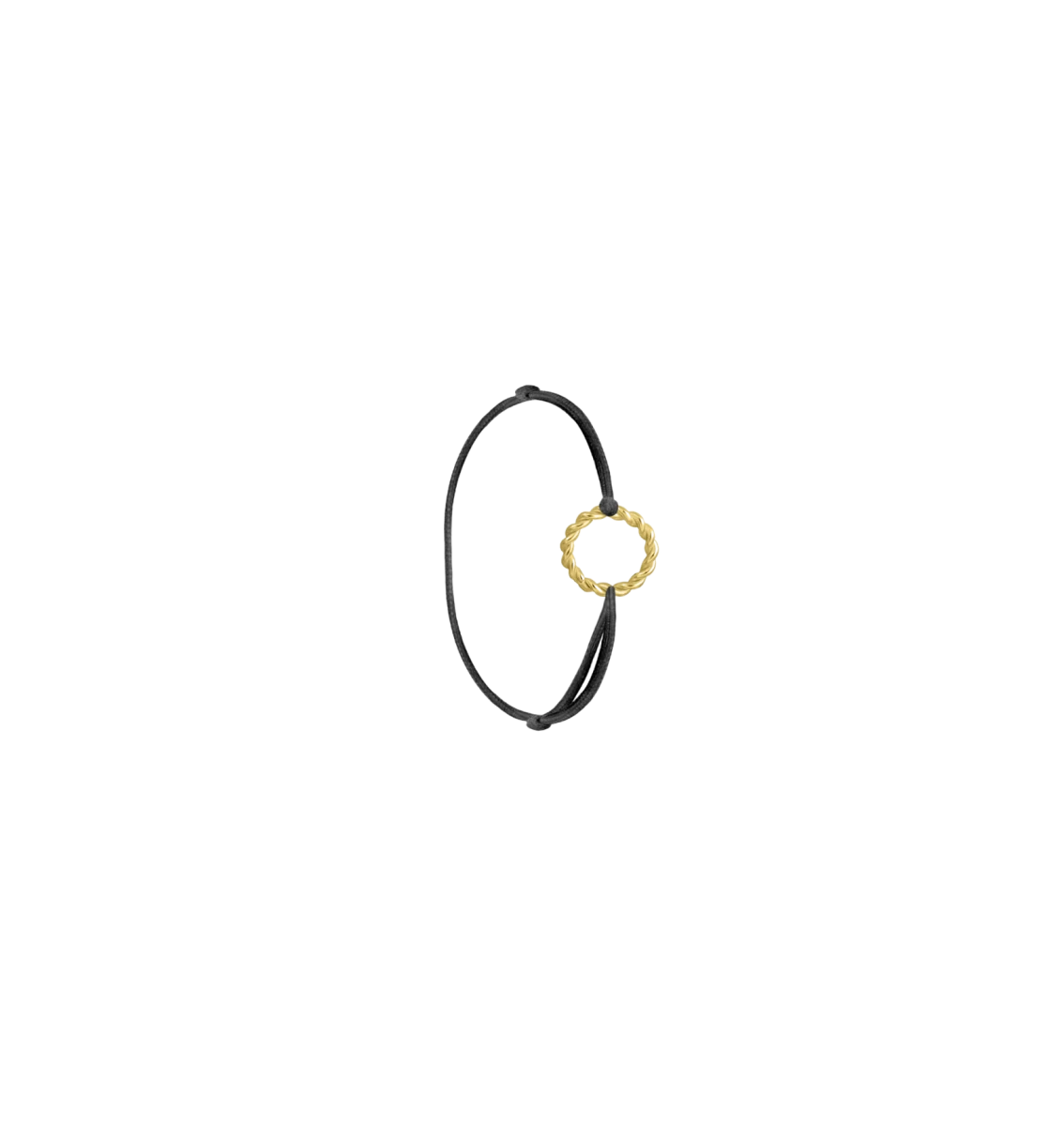 Pretty Circle Thread Yellow Gold 14K Ring