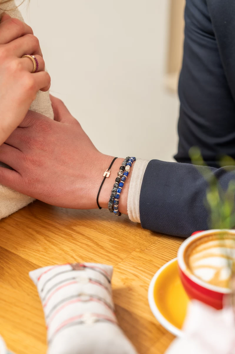 ZILIA Apollo Lapis Men Mineral Bracelet