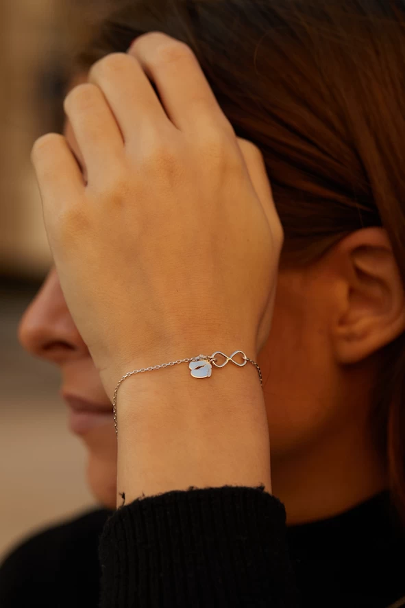 ZILIA Infinity Baby Feet Silver 925 Bracelet