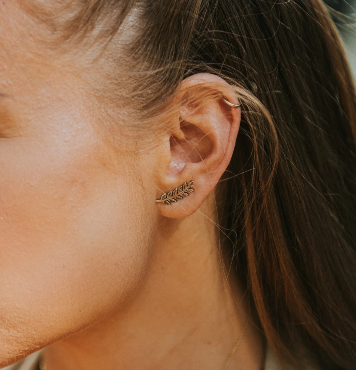 ZILIA Leaf Gold 14K Earrings