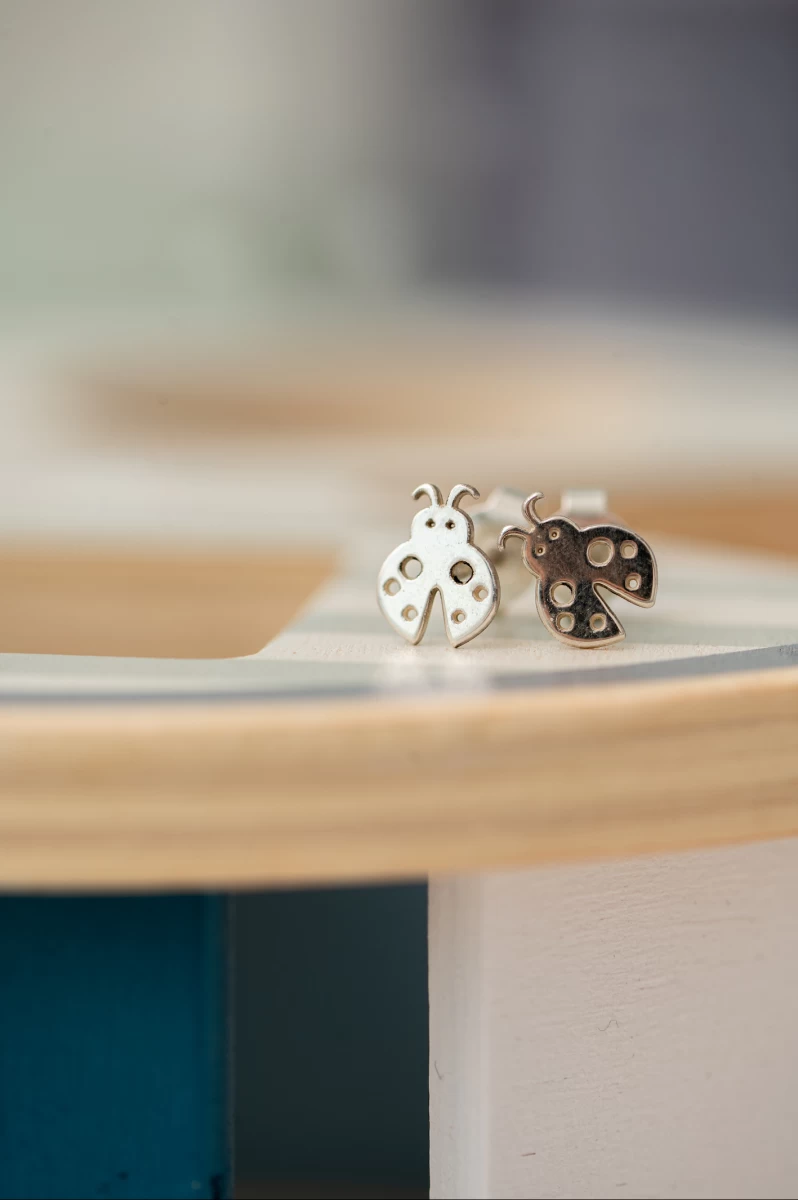 ZILIA Ladybug Gold 14K Earrings