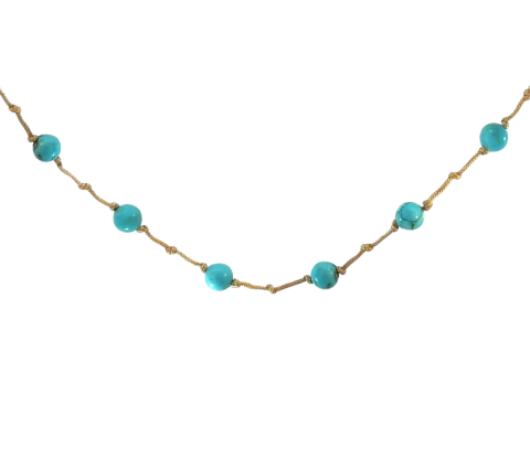 ZILIA Twist Turquiose Silver 925 Necklace