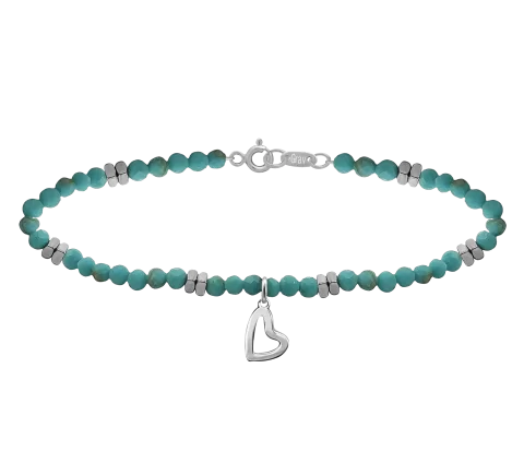 ZILIA Bora Heart Silver 925 Anklet