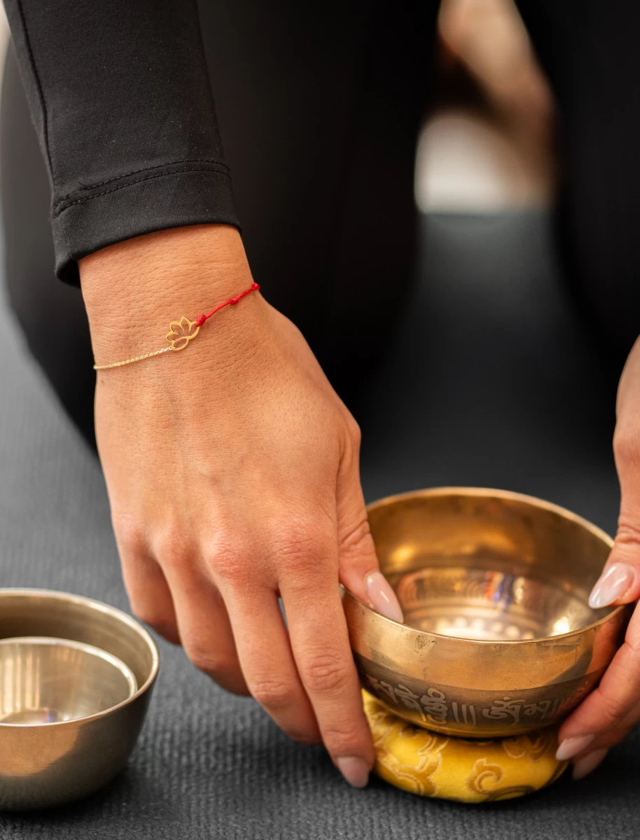 ZILIA Yoga Balance Lotus Gold 14K Bracelet