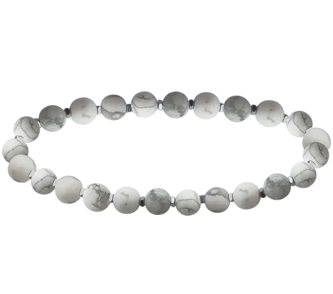 ZILIA Men Force Howlit Silver 925 Bracelet