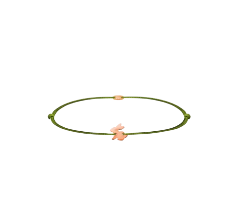 Zilia Bunny Baby Gold 14K Thread Bracelet