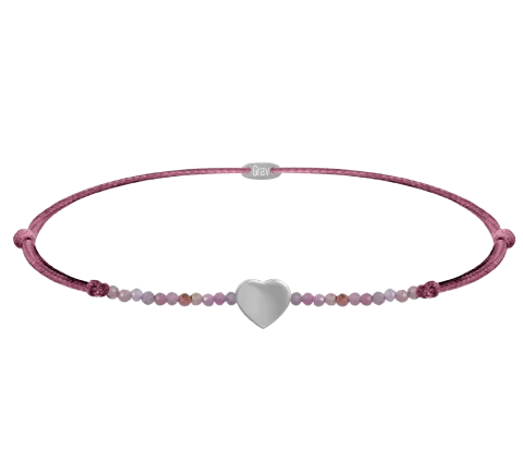 ZILIA Gemstone Heart Silver 925 Bracelet