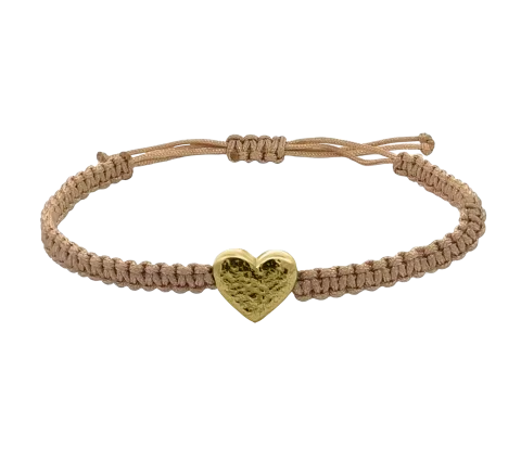 ZILIA Macrame Heart Silver 925 Bracelet