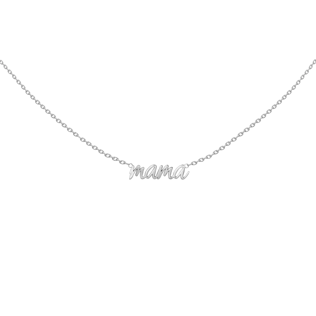 Mama Silver Necklace