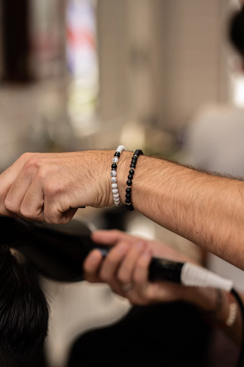 ZILIA Matte Black Men Silver 925 Bracelet