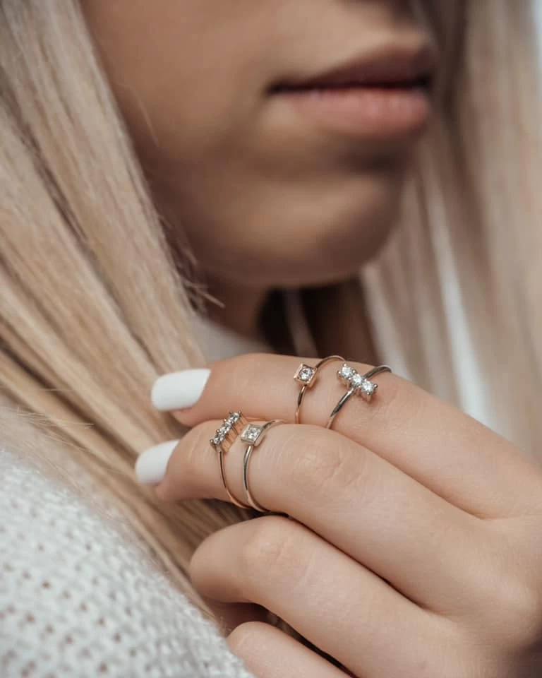 Zircon Rose Gold 14K Ring