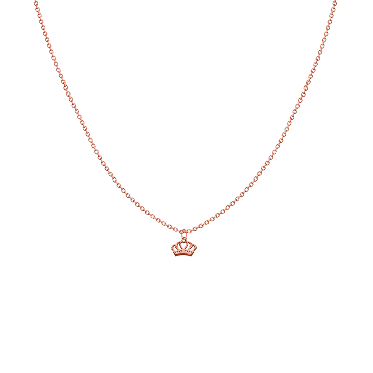 Crown Baby Rose Gold 14K Necklace