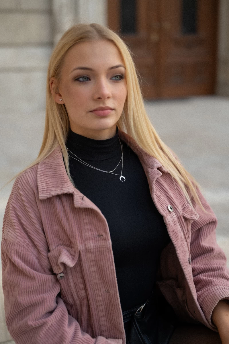 Moon Silver Necklace