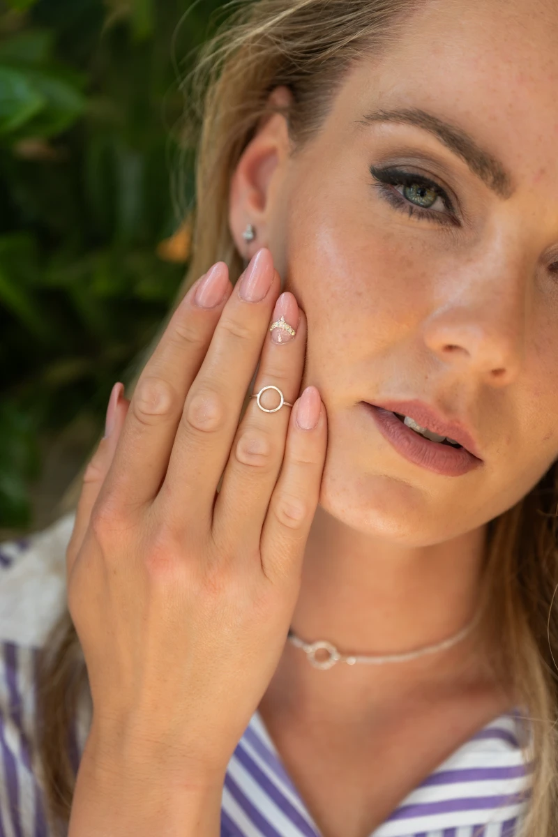 Contour Circle Silver 925 Midi Ring