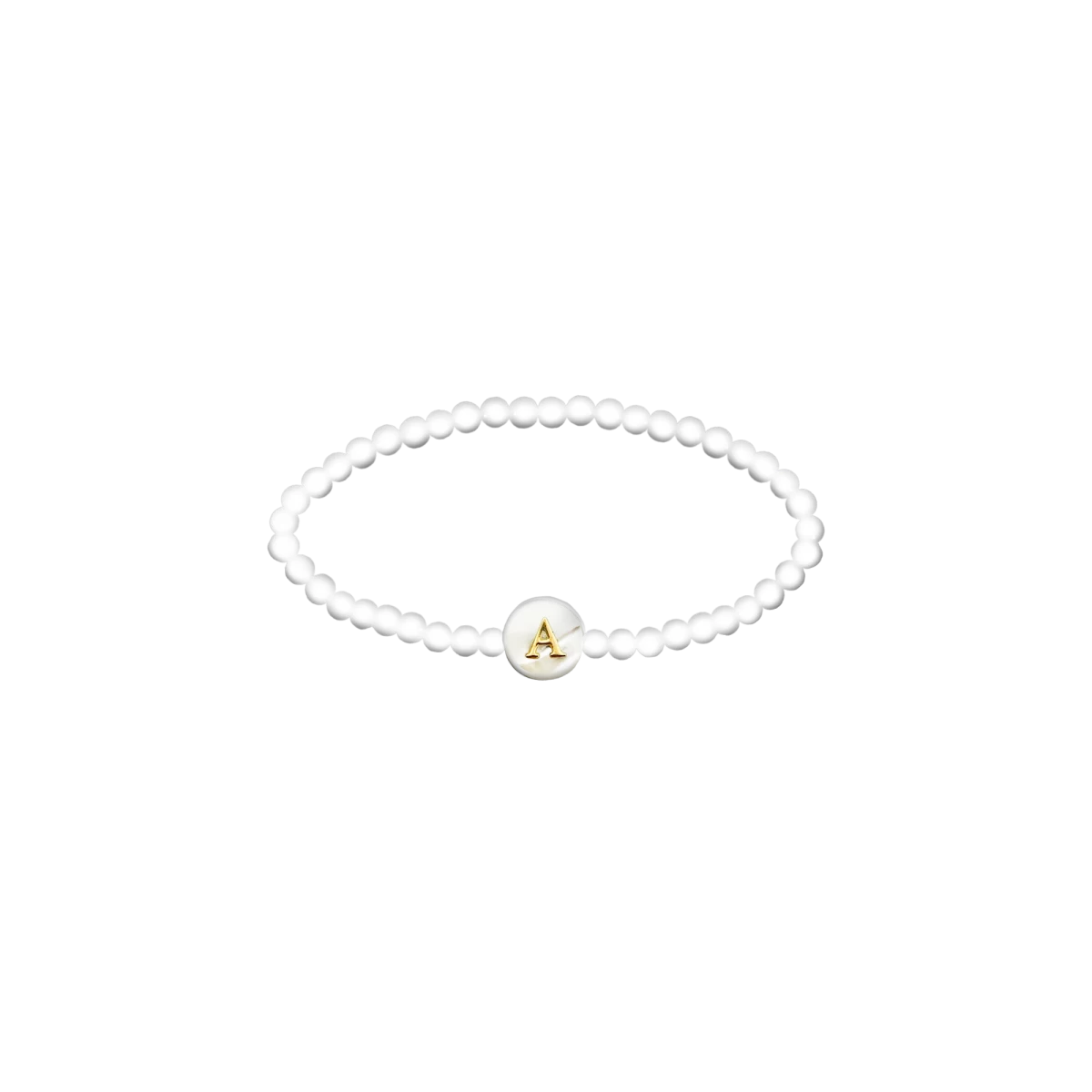 Perlmutt Letter Baby Bracelet