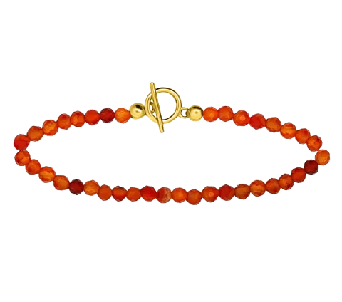 ZILIA Rosaline Agate Silver 925 Mineral Bracelet