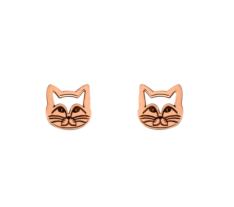 ZILIA Cat Contour Gold 14K Earrings