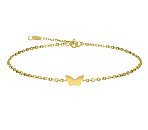 ZILIA Butterfly Gold 14K Anklet