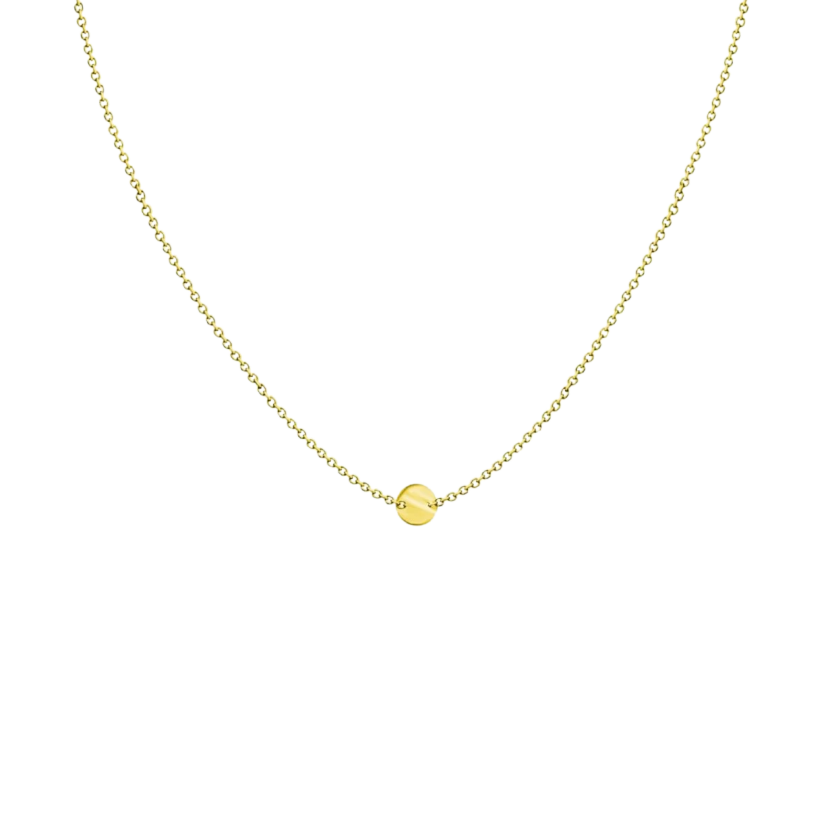 Circle Baby Yellow Gold 14K Necklace