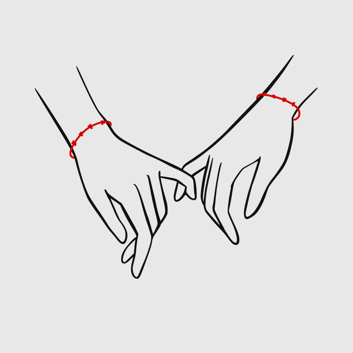 7-Knot Red Thread Bracelet