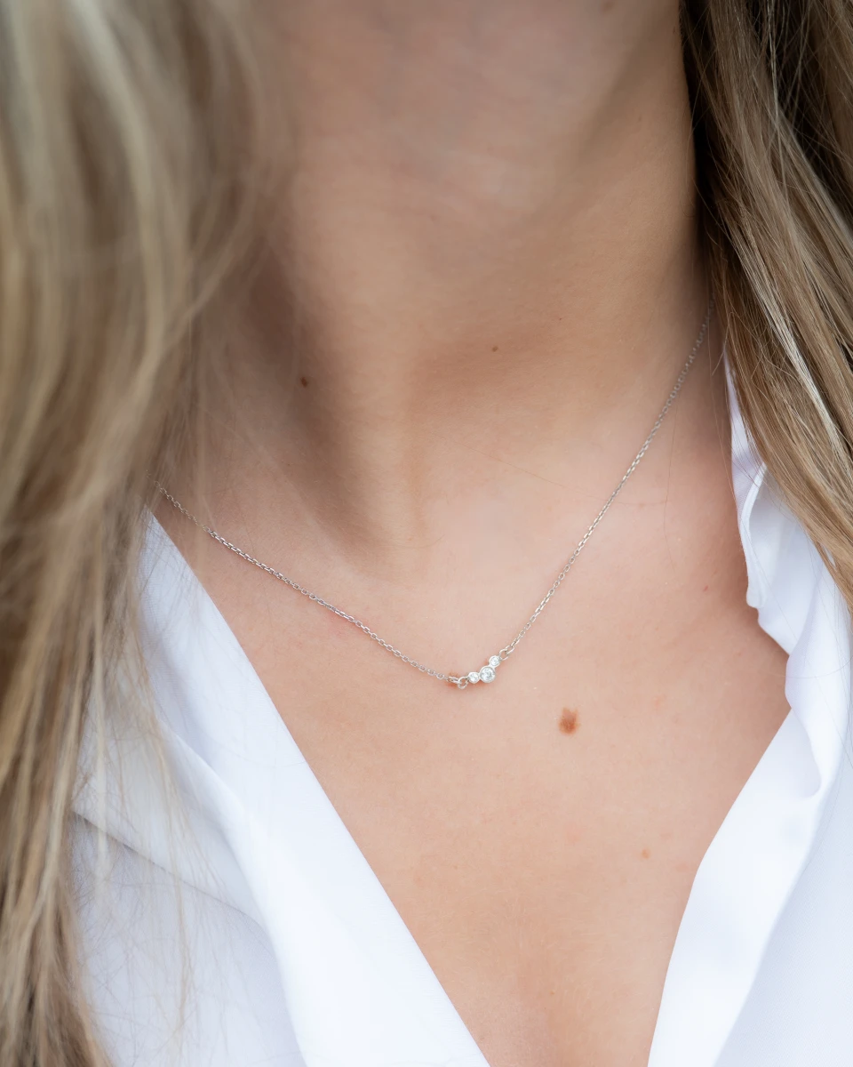 ZILIA Chloee 3 Curve Silver 925 Necklace