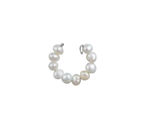 ZILIA Stream Pearl Gold 14K Ear Cuff