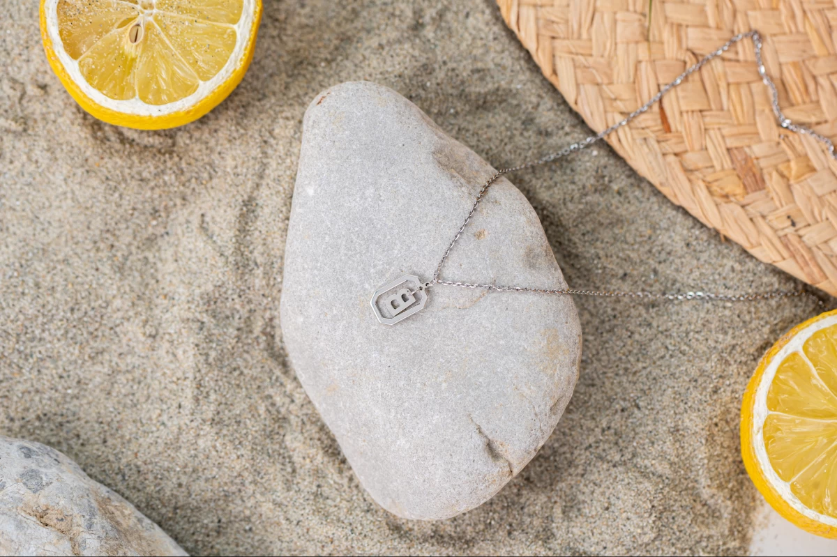 ZILIA Letter Lock Gold 14k Necklace