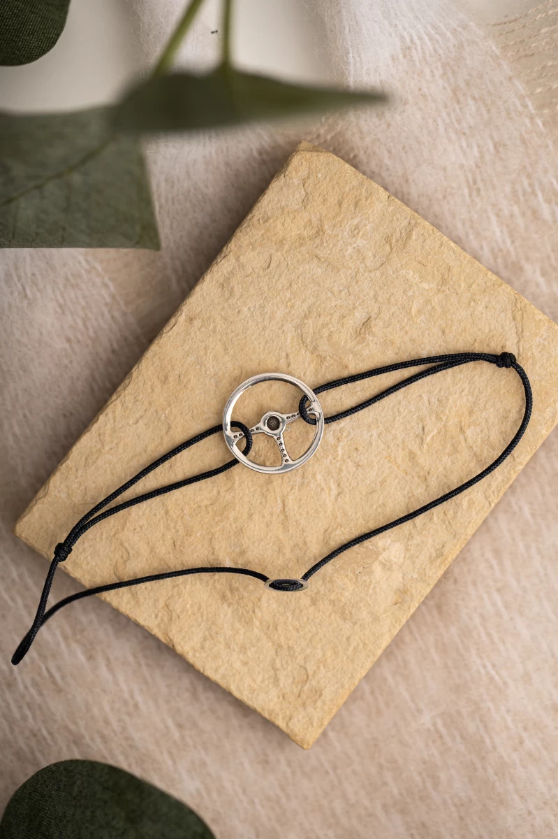 ZILIA Men Wheel Silver 925 Bracelet