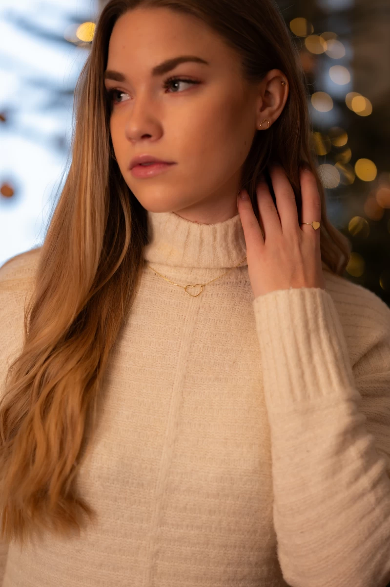 Hand Crafted Heart Silver Necklace