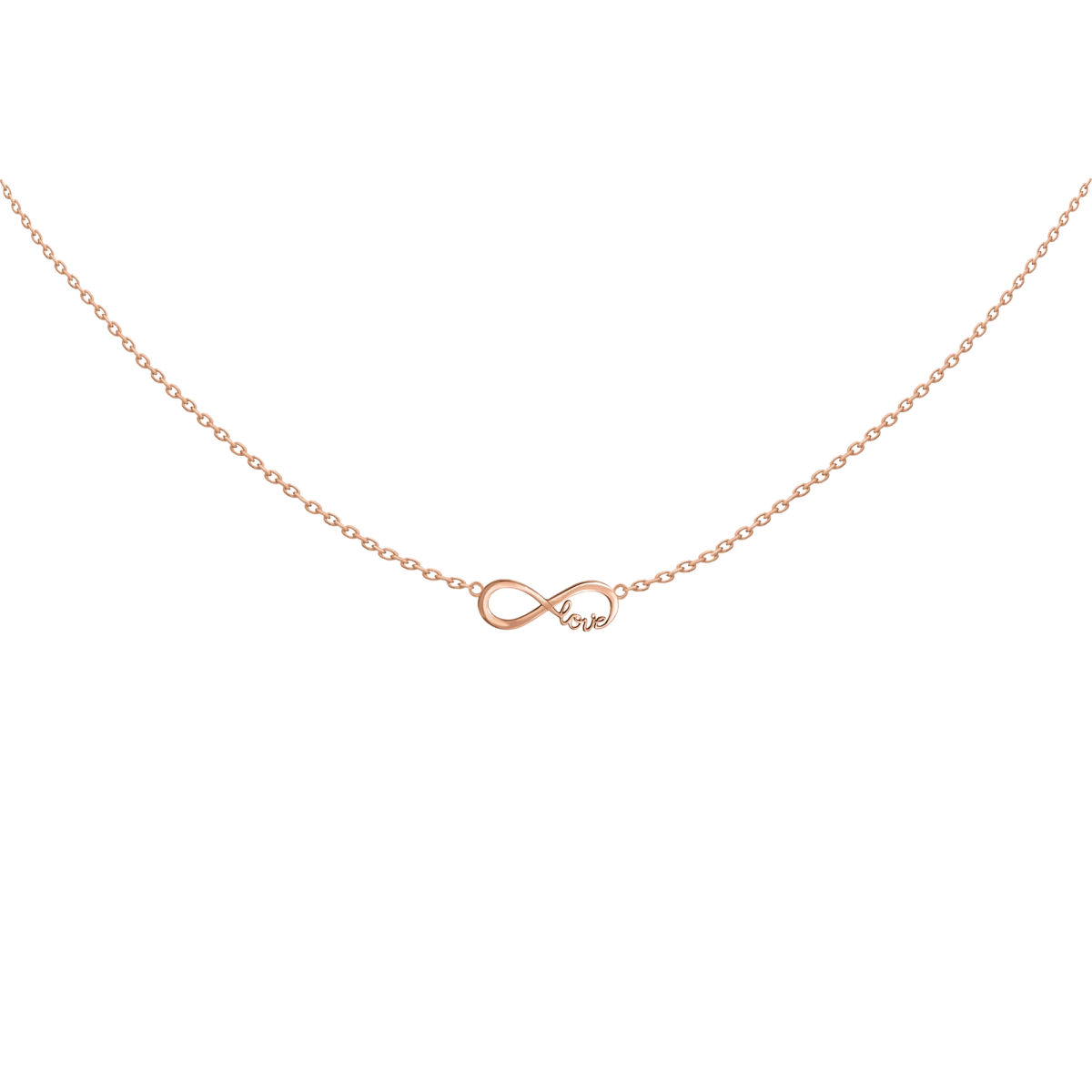 Infinite Love Rose Gold 14K Necklace