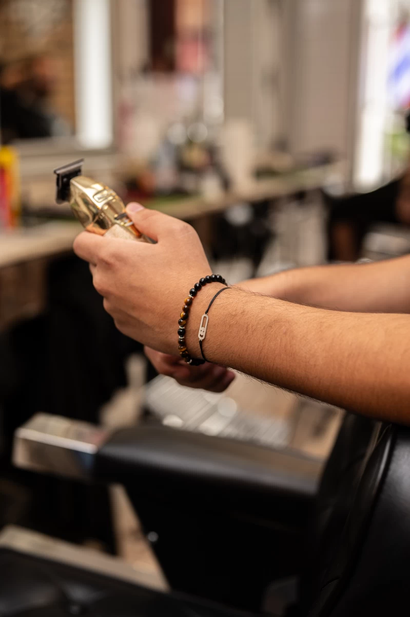Tiger's Eye Black Onyx Mineral Beads Silver 925 Bracelet