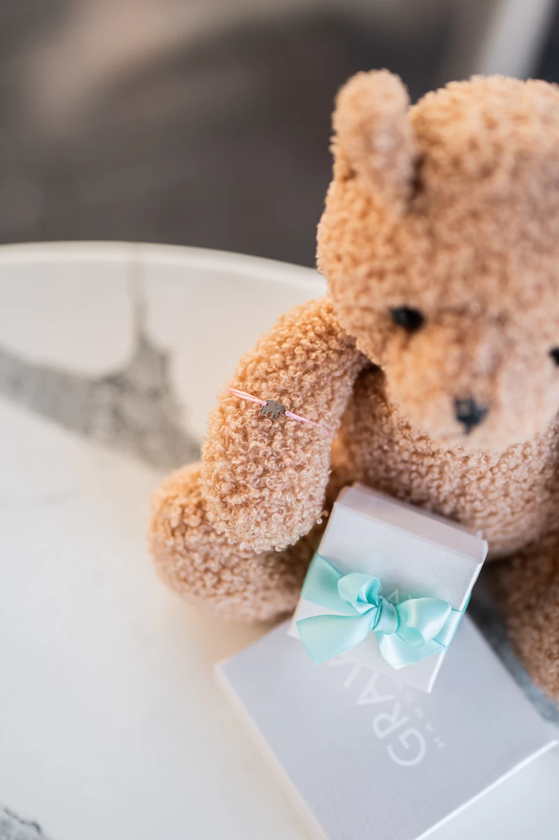 Zilia Baby Elephant Gold 14K Thread Bracelet