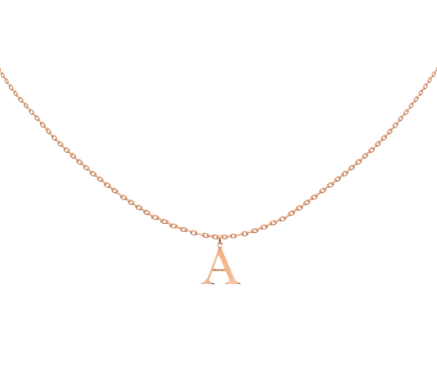 ZILIA Letter Georgia Gold 14K Necklace