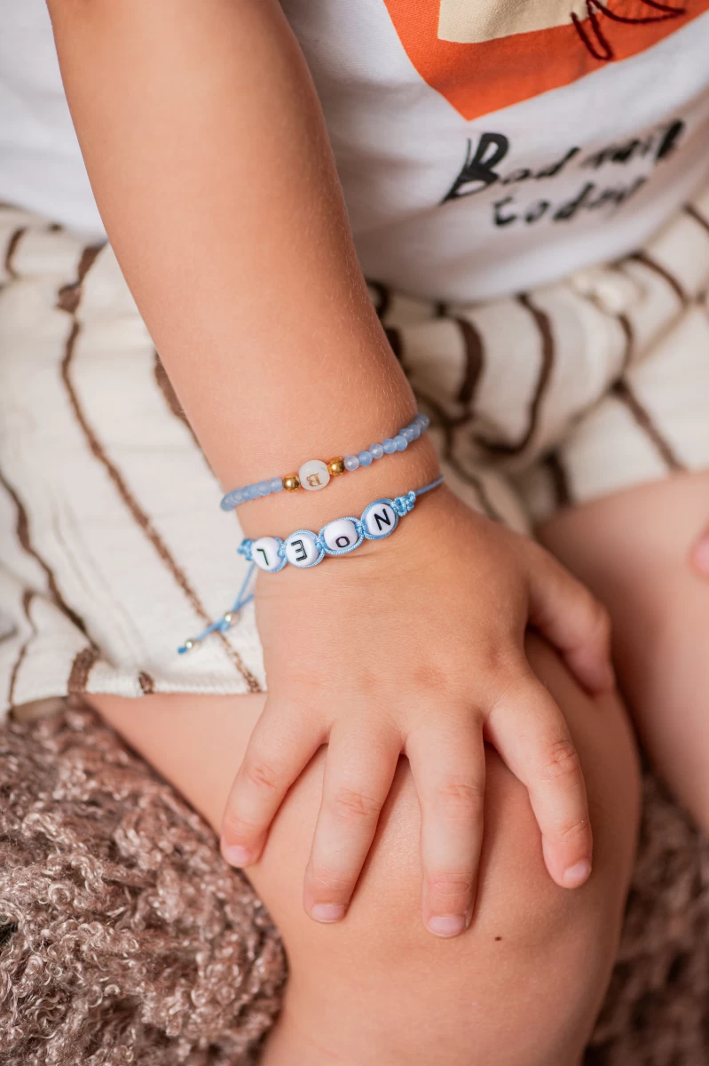Baby Boy Letter Silver 925 Thread Bracelet