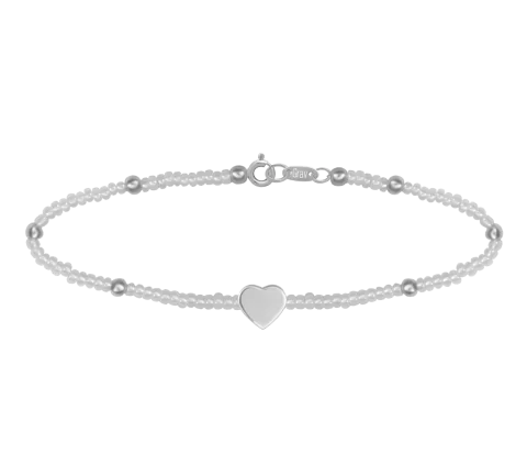 ZILIA Little Pearl With Heart Silver 925 Bracelet