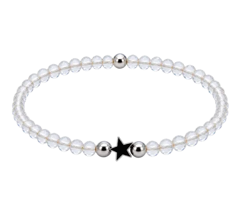 ZILIA Crystal Star Silver 925 Mineral Bracelet