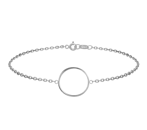 ZILIA Contour Circle Silver 925 Bracelet