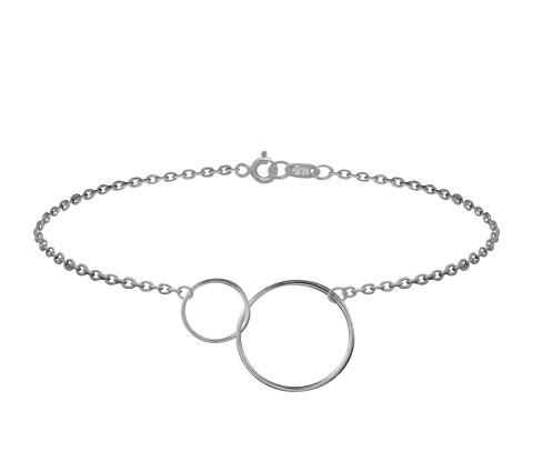 ZILIA Double Circle Silver 925 Bracelet