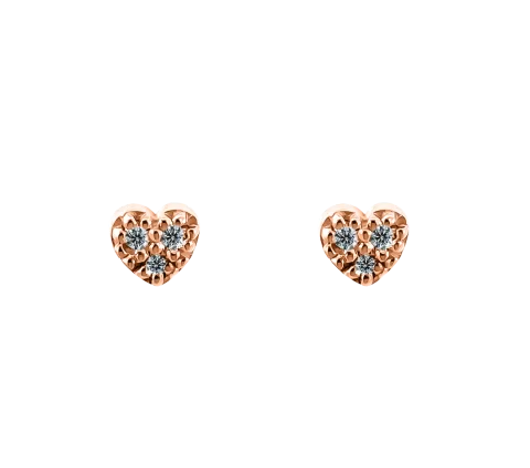 ZILIA Chloee Heart Gold 14K Earrings