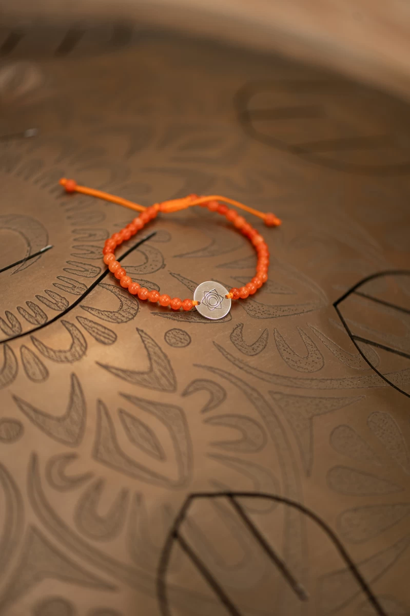 Sacral Chakra Rose gold 14K Macramé Bracelet