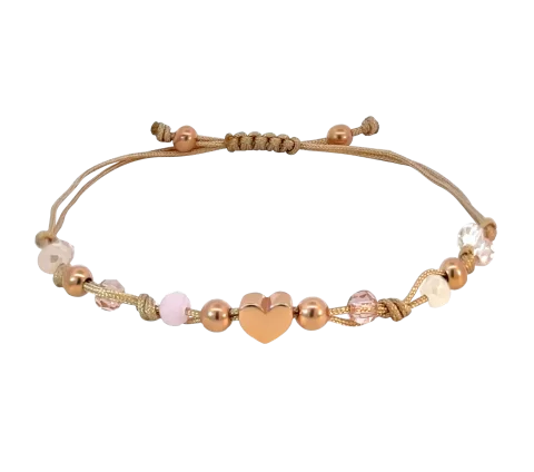 ZILIA Macrame Candy Heart Silver 925 Bracelet