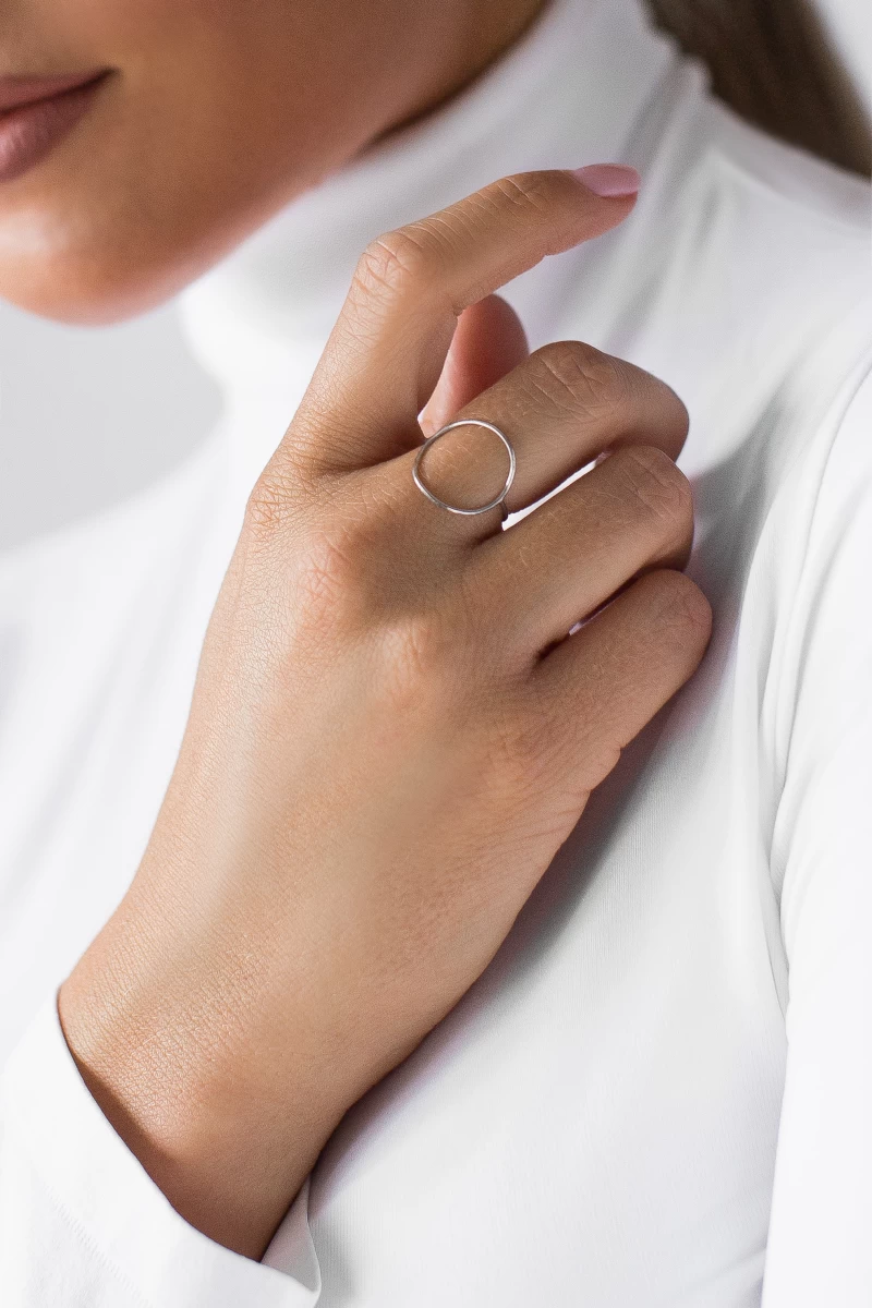 ZILIA Contour Circle Gold 14K Ring