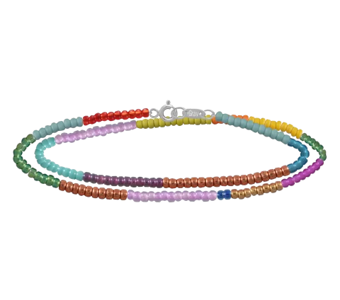 ZILIA Symbol Rainbow Double Silver 925 Bracelet